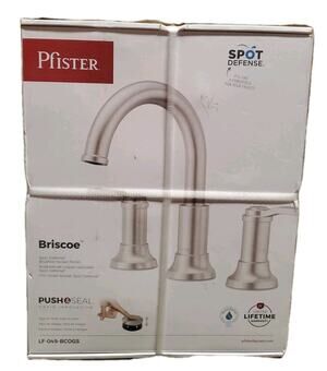 Pfister Briscoe 8 in. Widespread Double Handle Bathroom Faucet in Brushed Nickel